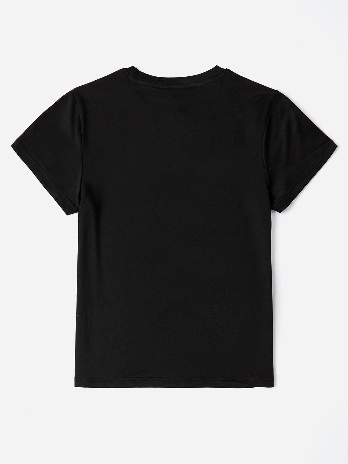 Letter Graphic Round Neck Short Sleeve T-Shirt - Beautifeye Boutique
