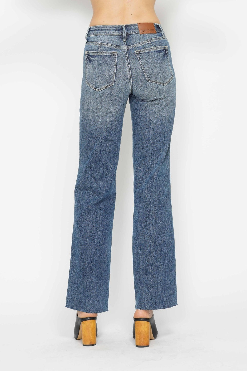 Judy Blue Full Size Tummy Control Straight Jeans - Beautifeye Boutique