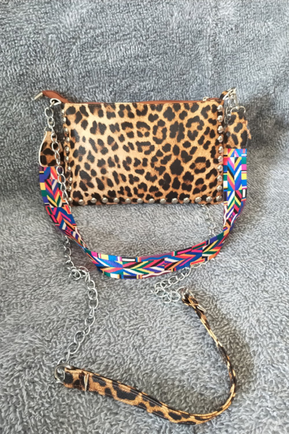Adored Vegan Leather Studded Shoulder Bag - Beautifeye Boutique