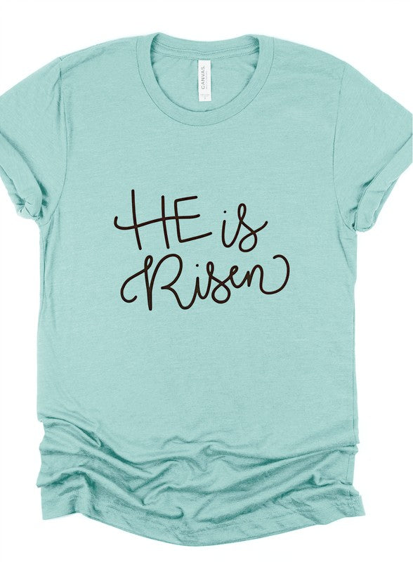 He is Risen Crewneck Tee - Beautifeye Boutique