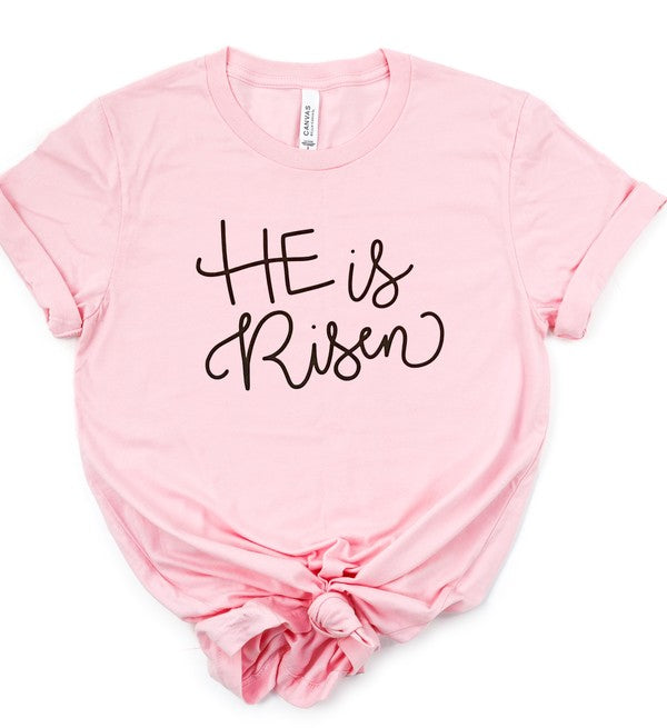 He is Risen Crewneck Tee - Beautifeye Boutique