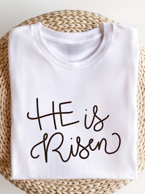 He is Risen Crewneck Tee - Beautifeye Boutique