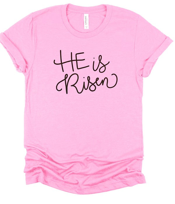 He is Risen Crewneck Tee - Beautifeye Boutique