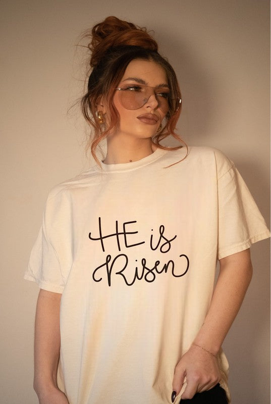 He is Risen Crewneck Tee - Beautifeye Boutique