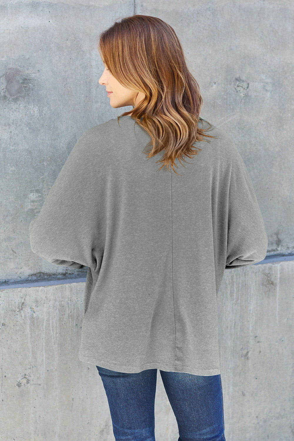 Double Take Full Size Round Neck Long Sleeve T-Shirt - Beautifeye Boutique