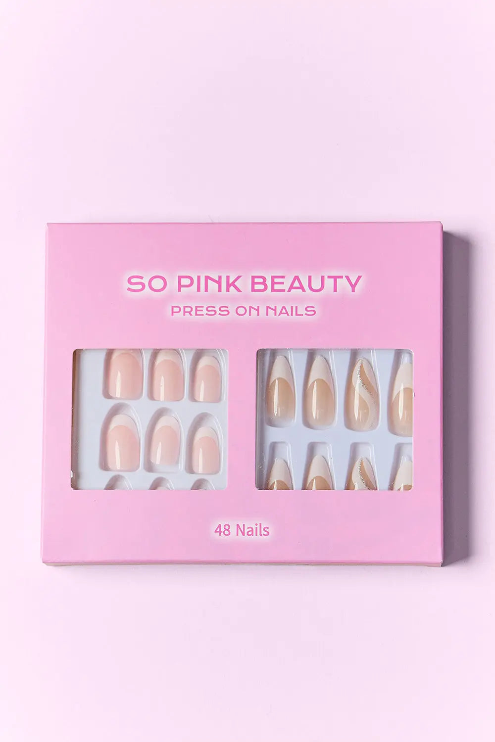 SO PINK BEAUTY Press On Nails 2 Packs - Beautifeye Boutique