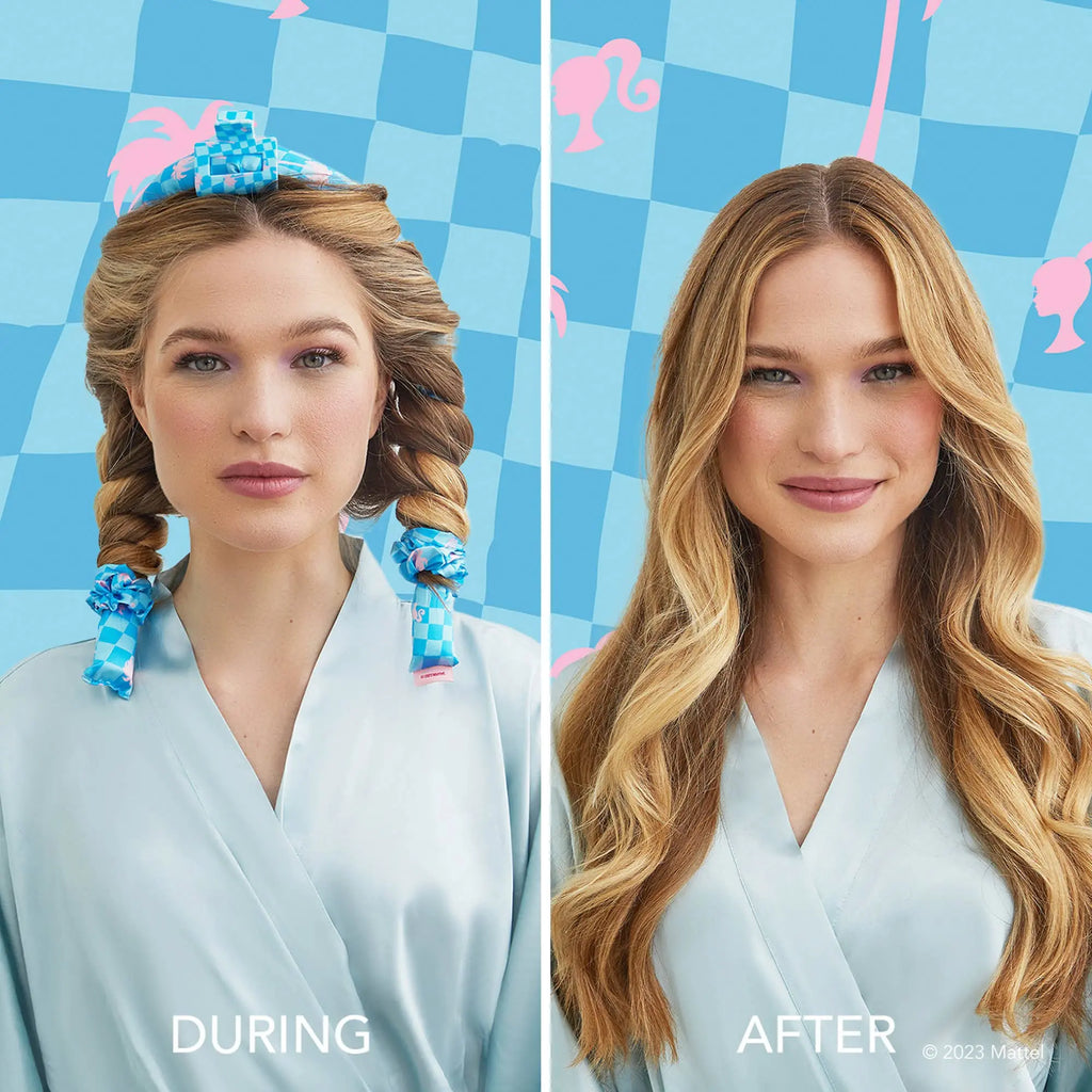 Barbie x Kitsch Satin Heatless Curling Set - Malibu Barbie - Beautifeye Boutique