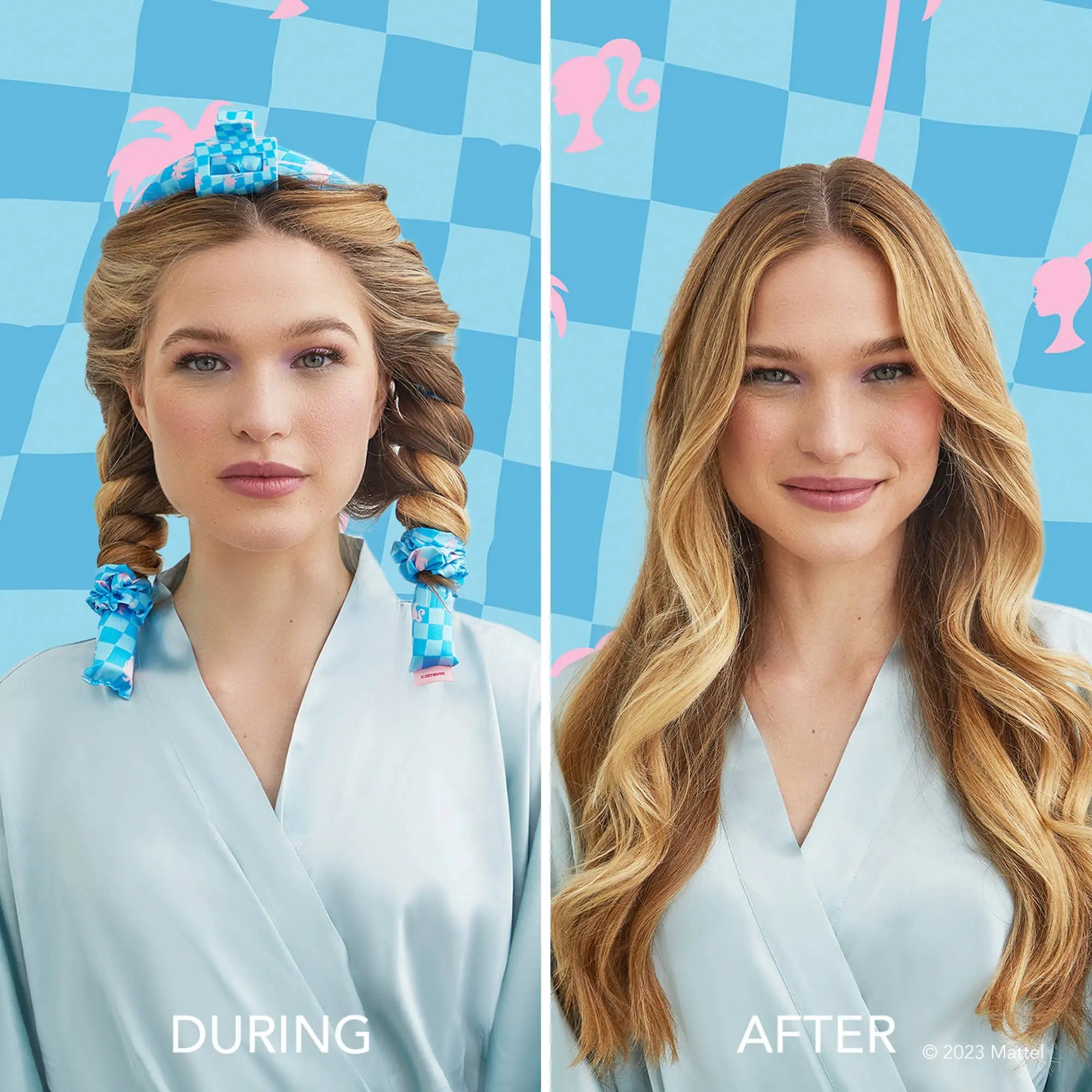 Barbie x Kitsch Satin Heatless Curling Set - Malibu Barbie - Beautifeye Boutique