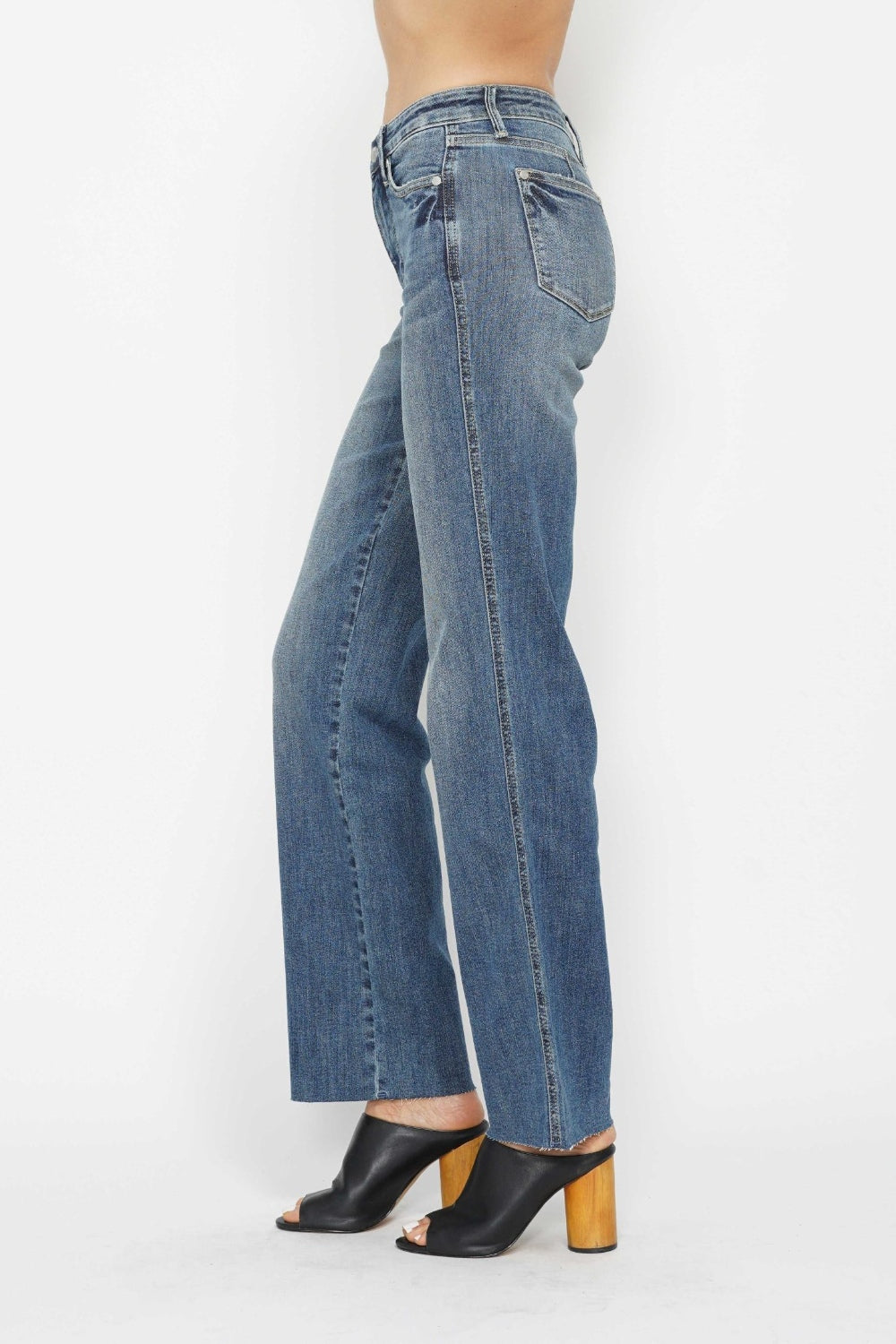 Judy Blue Full Size Tummy Control Straight Jeans - Beautifeye Boutique