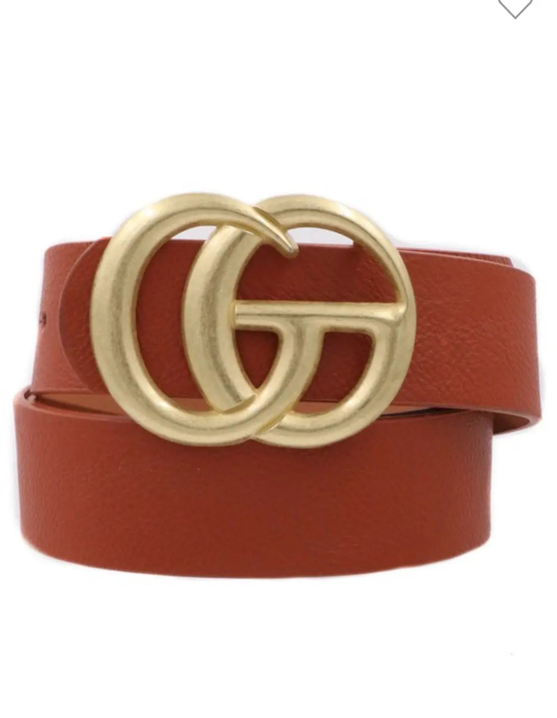 Double Metal Vegan Leather Belt- Matte Buckle - Beautifeye Boutique