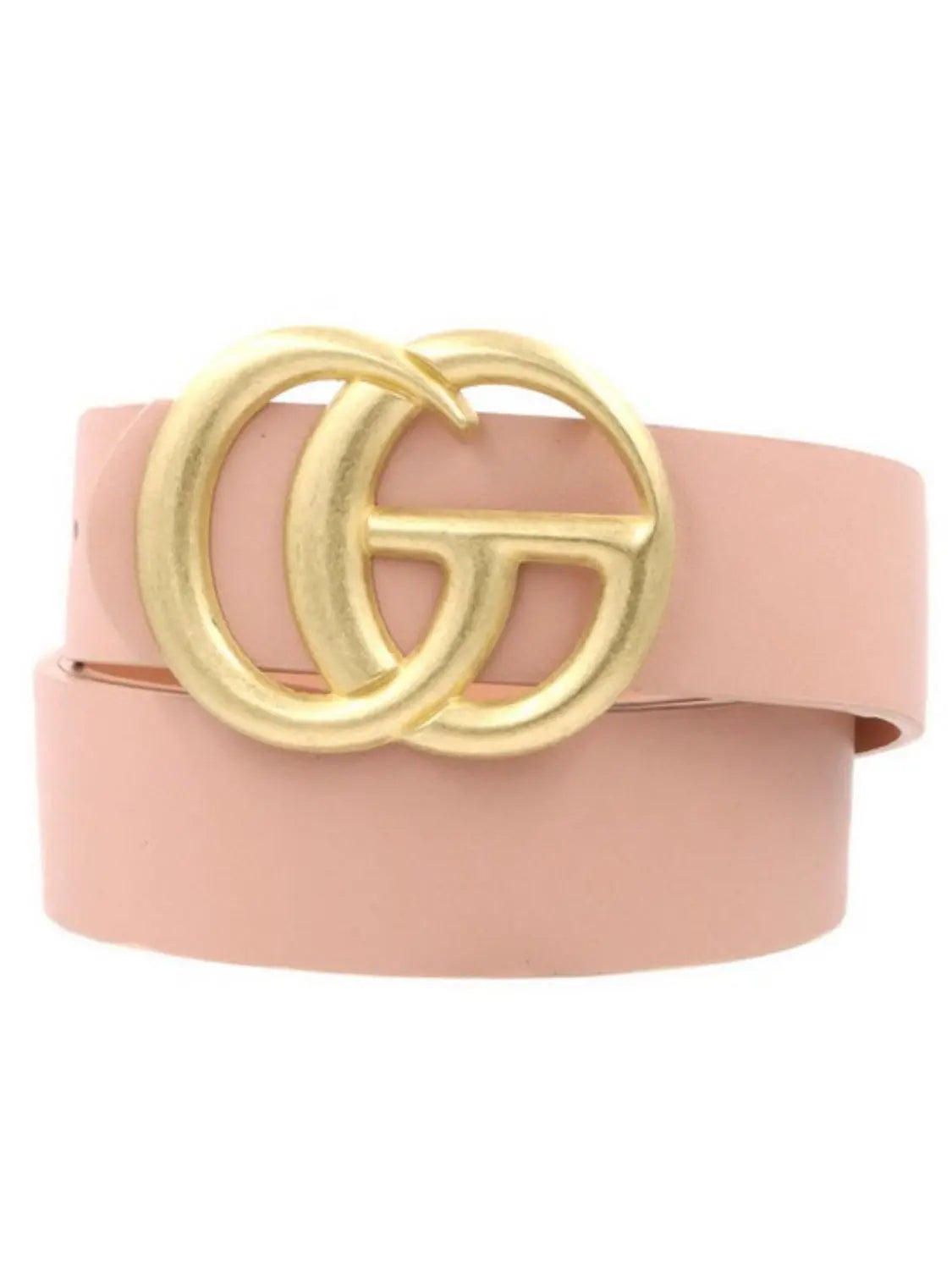 Double Metal Vegan Leather Belt- Matte Buckle - Beautifeye Boutique