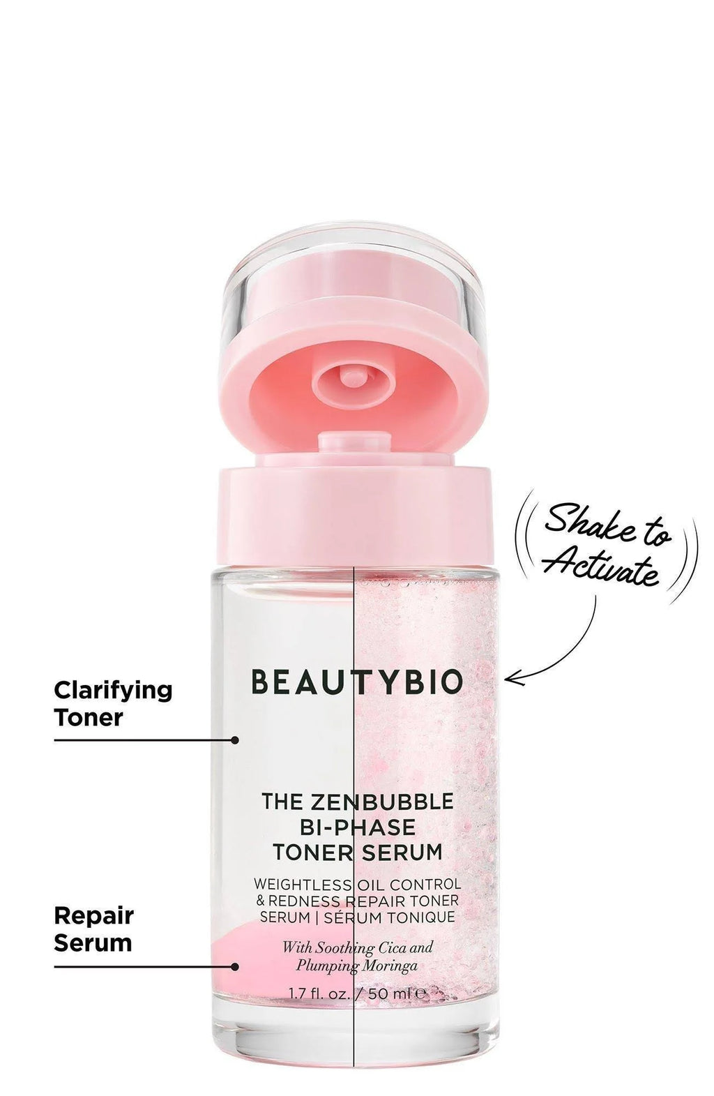 BEAUTYBIO The Zenbubble Bi-Phase Toner Serum- 1.7 fl.oz Full size