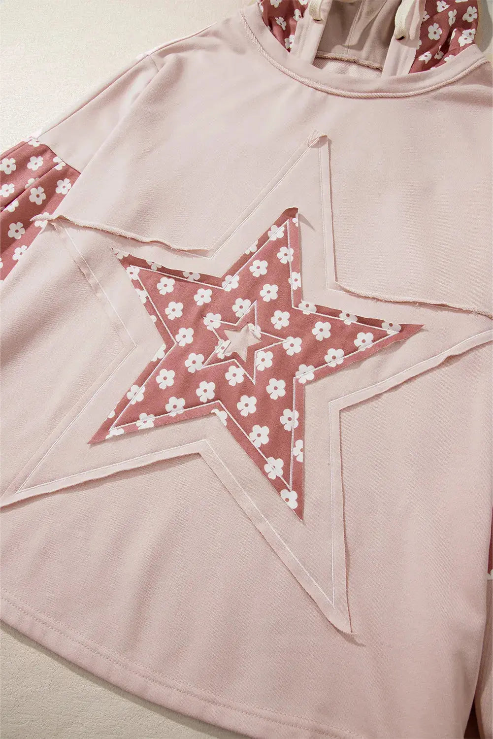 Drawstring Star Long Sleeve Hoodie - Beautifeye Boutique