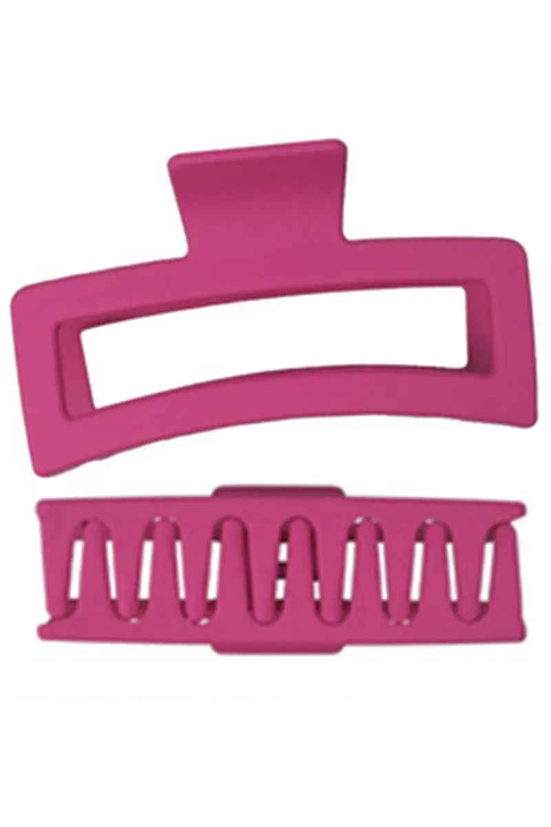 Extra Wide Block Matte Pastel Tone Y2K Fashion Hair Claw - Beautifeye Boutique