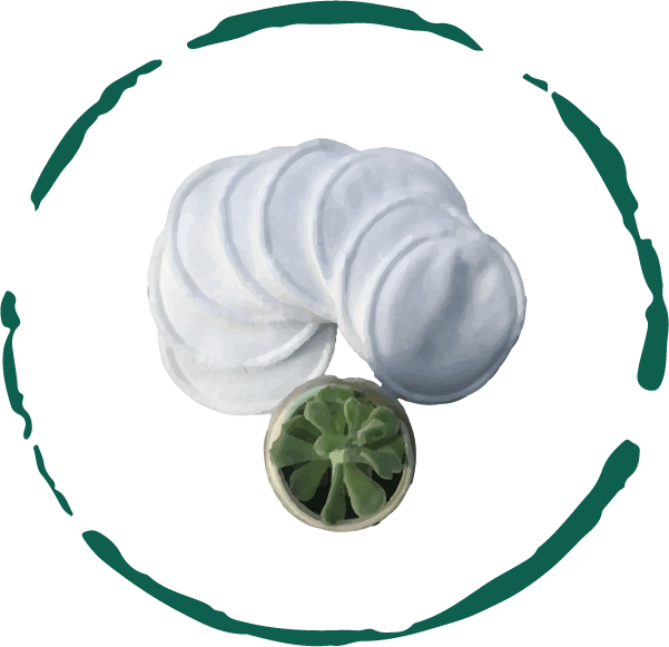 Reusable Facial Rounds Pads (5pcs) BeNat