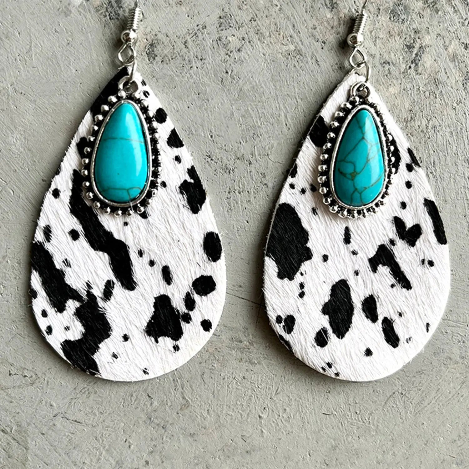 Country Sass Turquoise Teardrop Earrings - Beautifeye Boutique