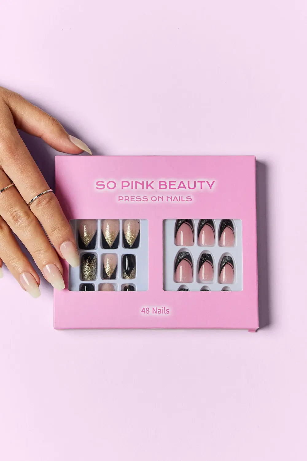 SO PINK BEAUTY Press On Nails 2 Packs - Beautifeye Boutique