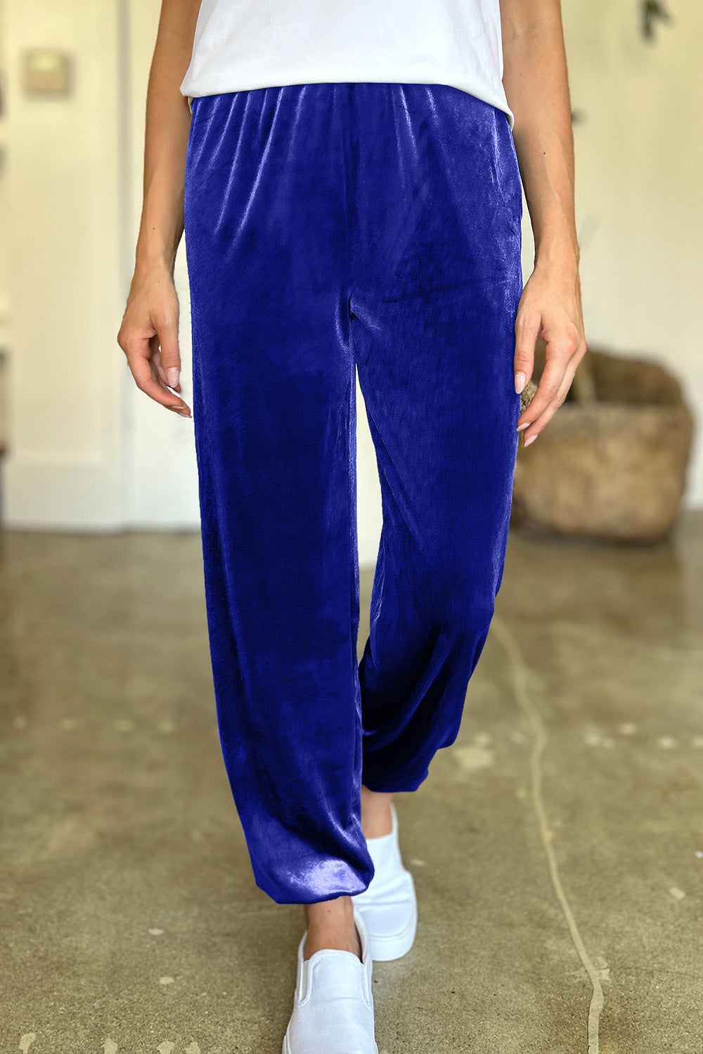FAM-FAM Pocketed Elastic Waist Joggers - Beautifeye Boutique