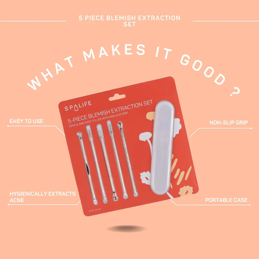 5 Piece Blackhead Remover Tool Set - Beautifeye Boutique