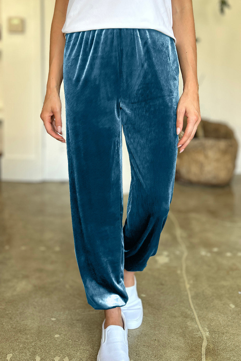 FAM-FAM Pocketed Elastic Waist Joggers - Beautifeye Boutique