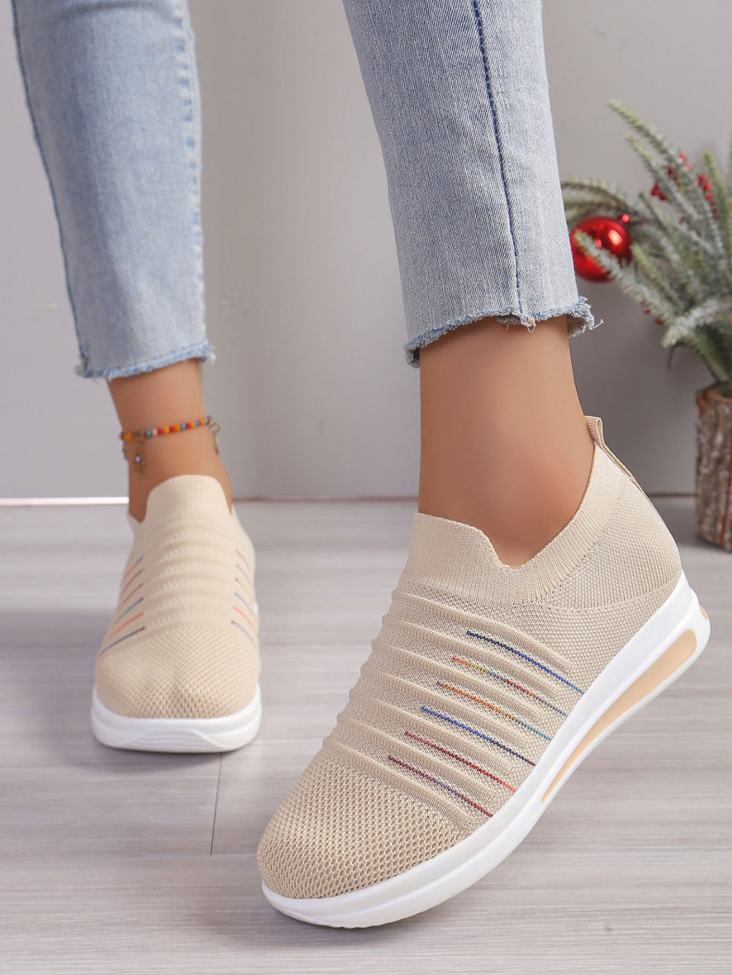 Breathable Mesh Wedge Sneakers - Beautifeye Boutique