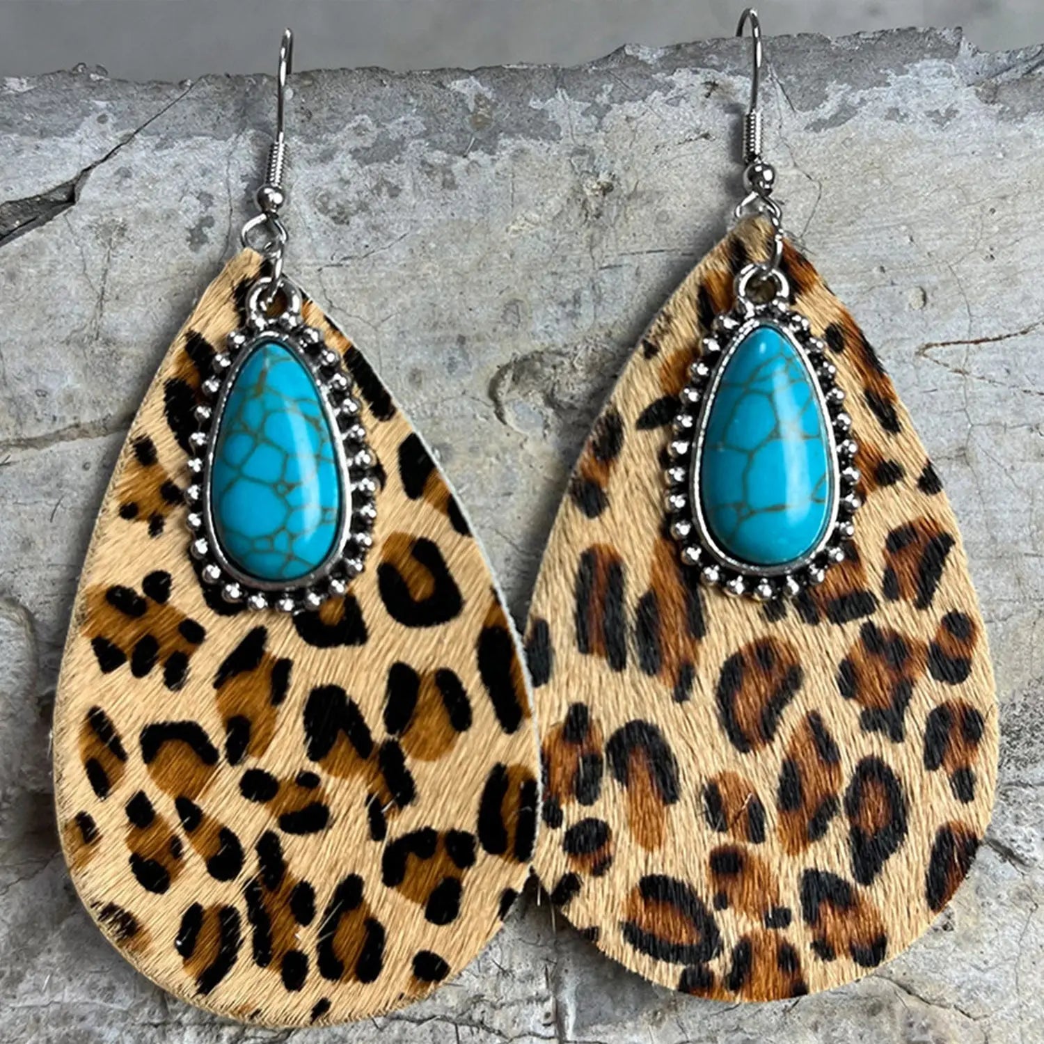 Country Sass Turquoise Teardrop Earrings - Beautifeye Boutique