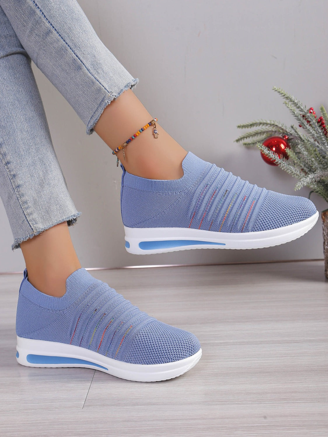 Breathable Mesh Wedge Sneakers - Beautifeye Boutique