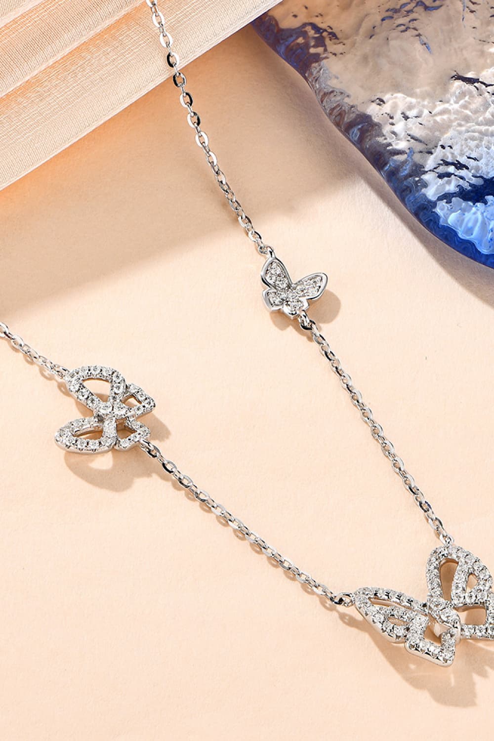 Moissanite Butterfly Shape Necklace - Beautifeye Boutique