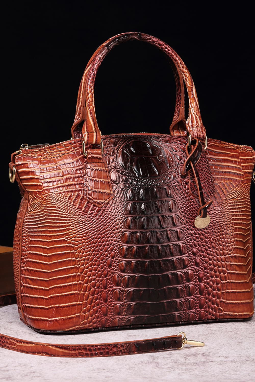 Gradient PU Leather Handbag - Beautifeye Boutique