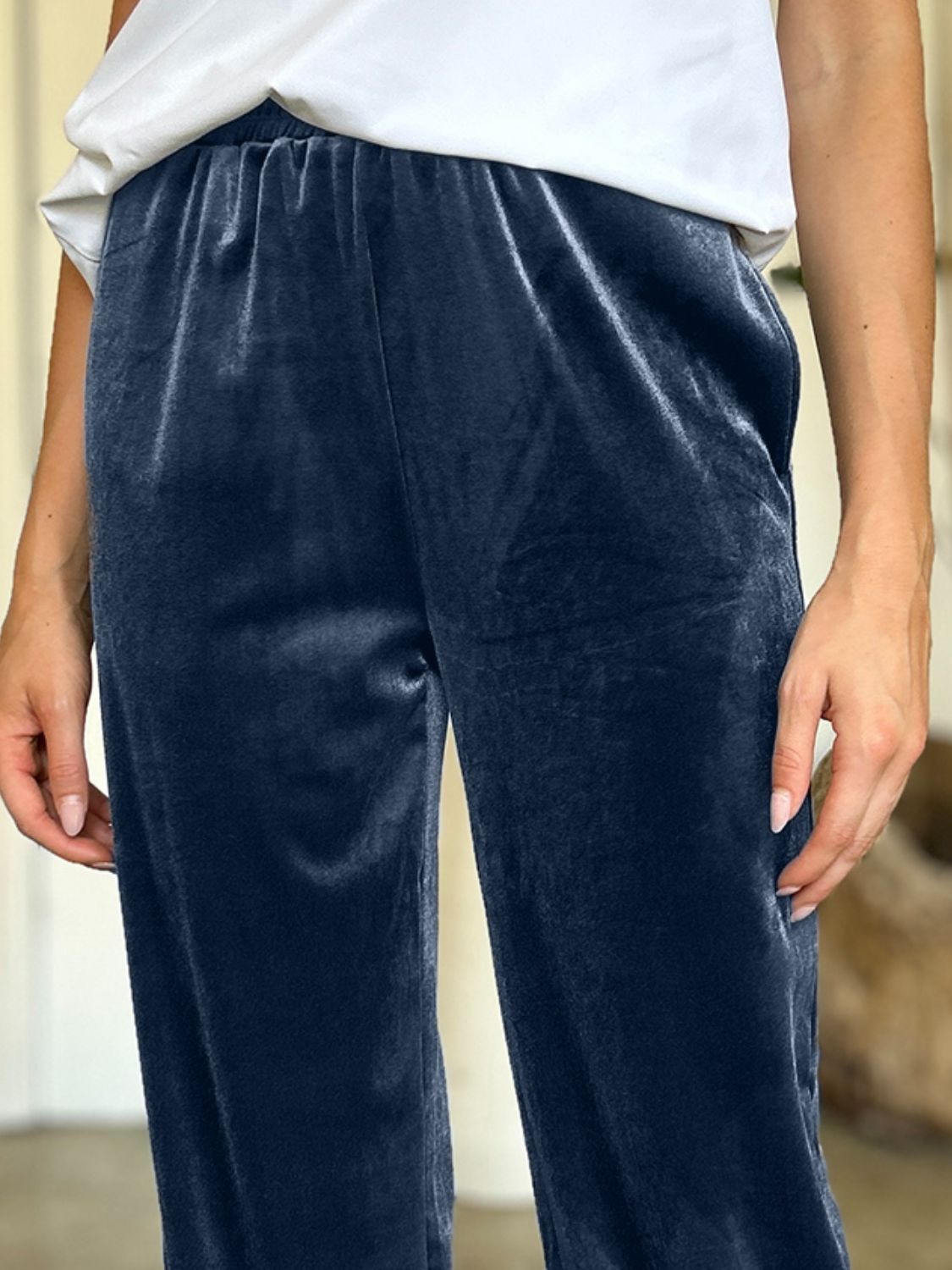 FAM-FAM Pocketed Elastic Waist Joggers - Beautifeye Boutique