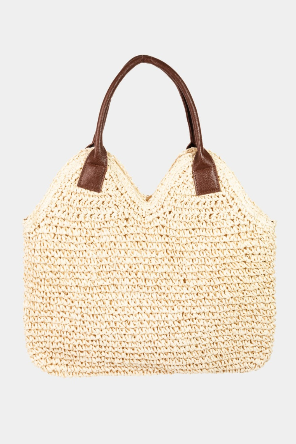 Fame Straw Braided Faux Leather Strap Shoulder Bag - Beautifeye Boutique