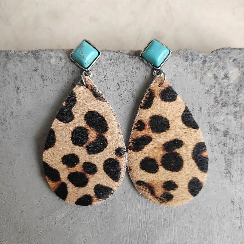 Turquoise Teardrop Earrings - Beautifeye Boutique