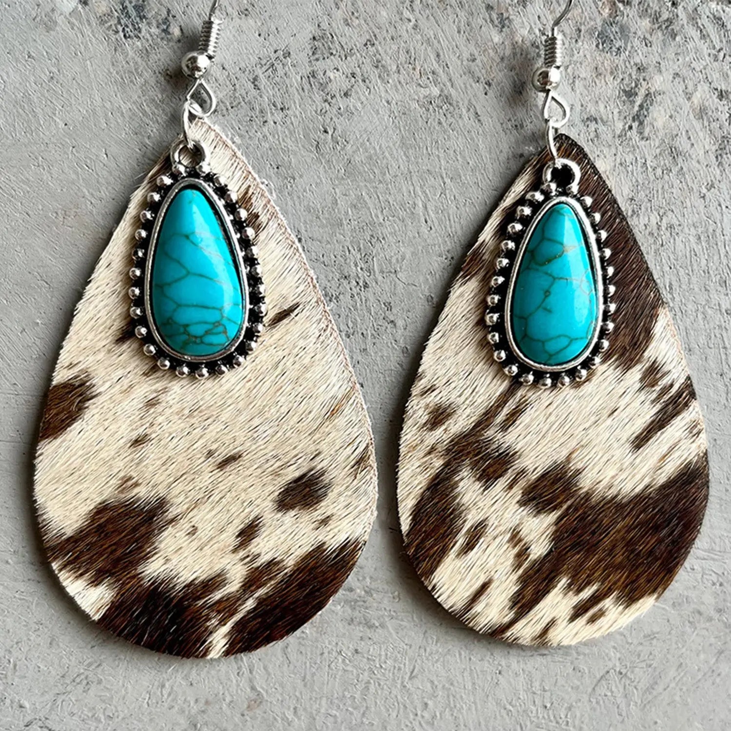 Country Sass Turquoise Teardrop Earrings - Beautifeye Boutique