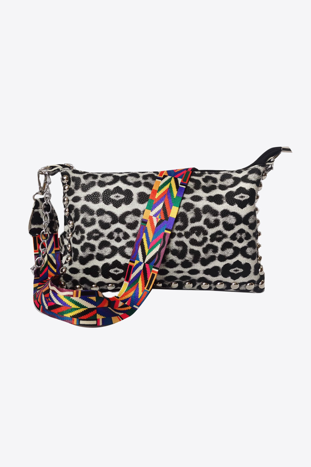 Adored Vegan Leather Studded Shoulder Bag - Beautifeye Boutique