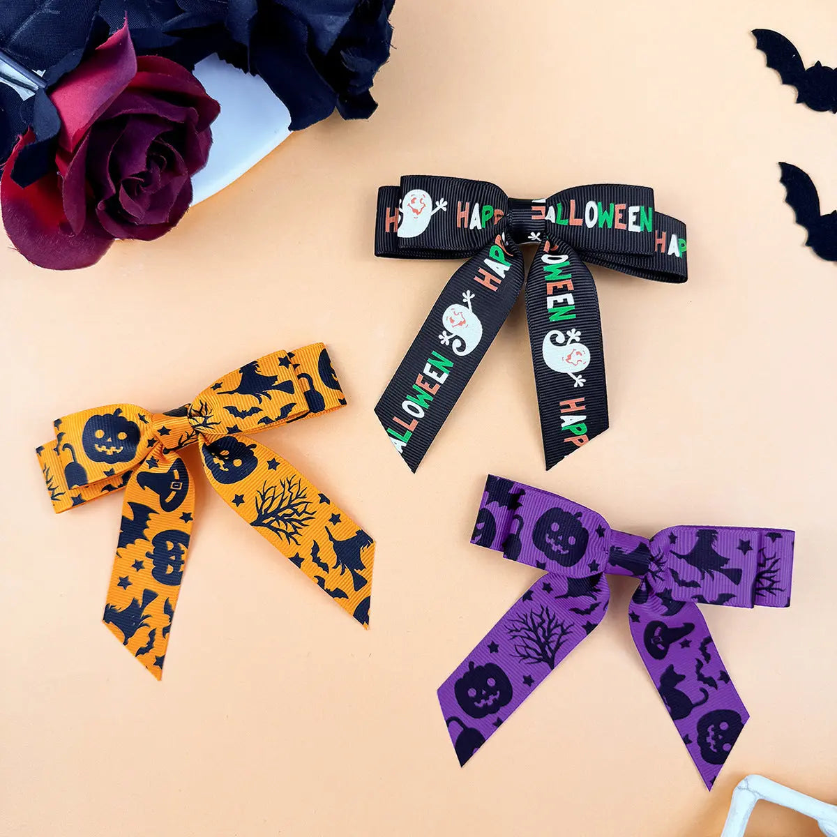 2-Piece Polyester Bow Hair Clip Beautifeye Boutique