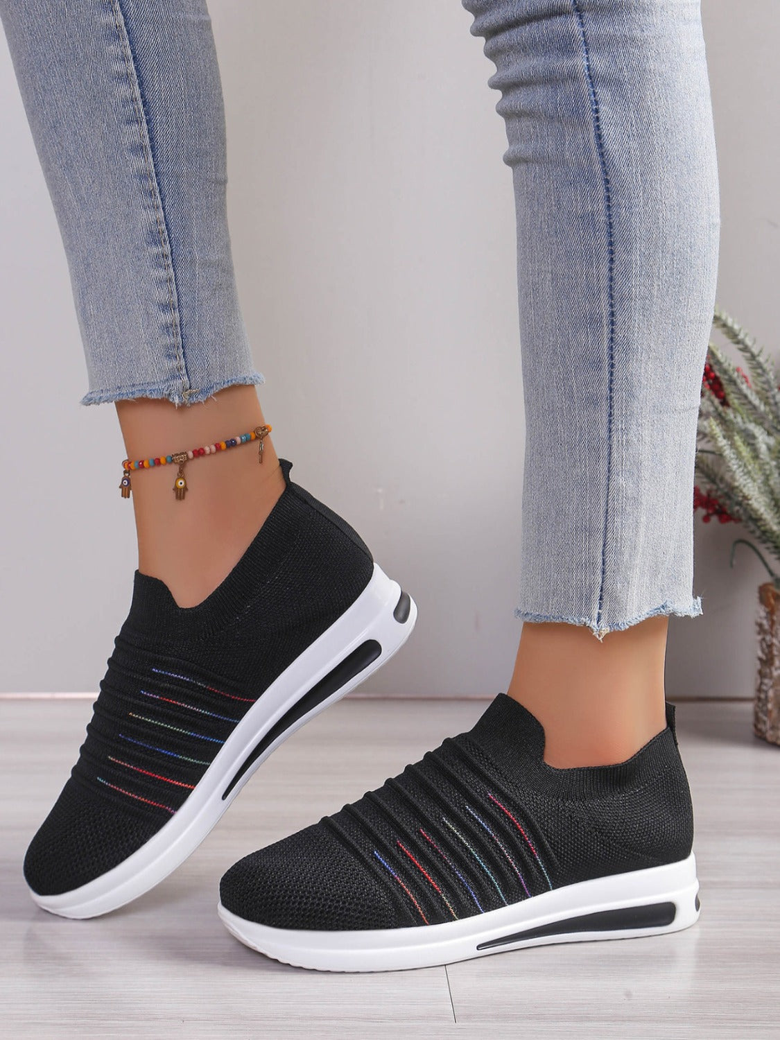 Breathable Mesh Wedge Sneakers - Beautifeye Boutique