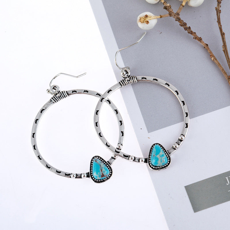Turquoise Drop Earrings - Beautifeye Boutique