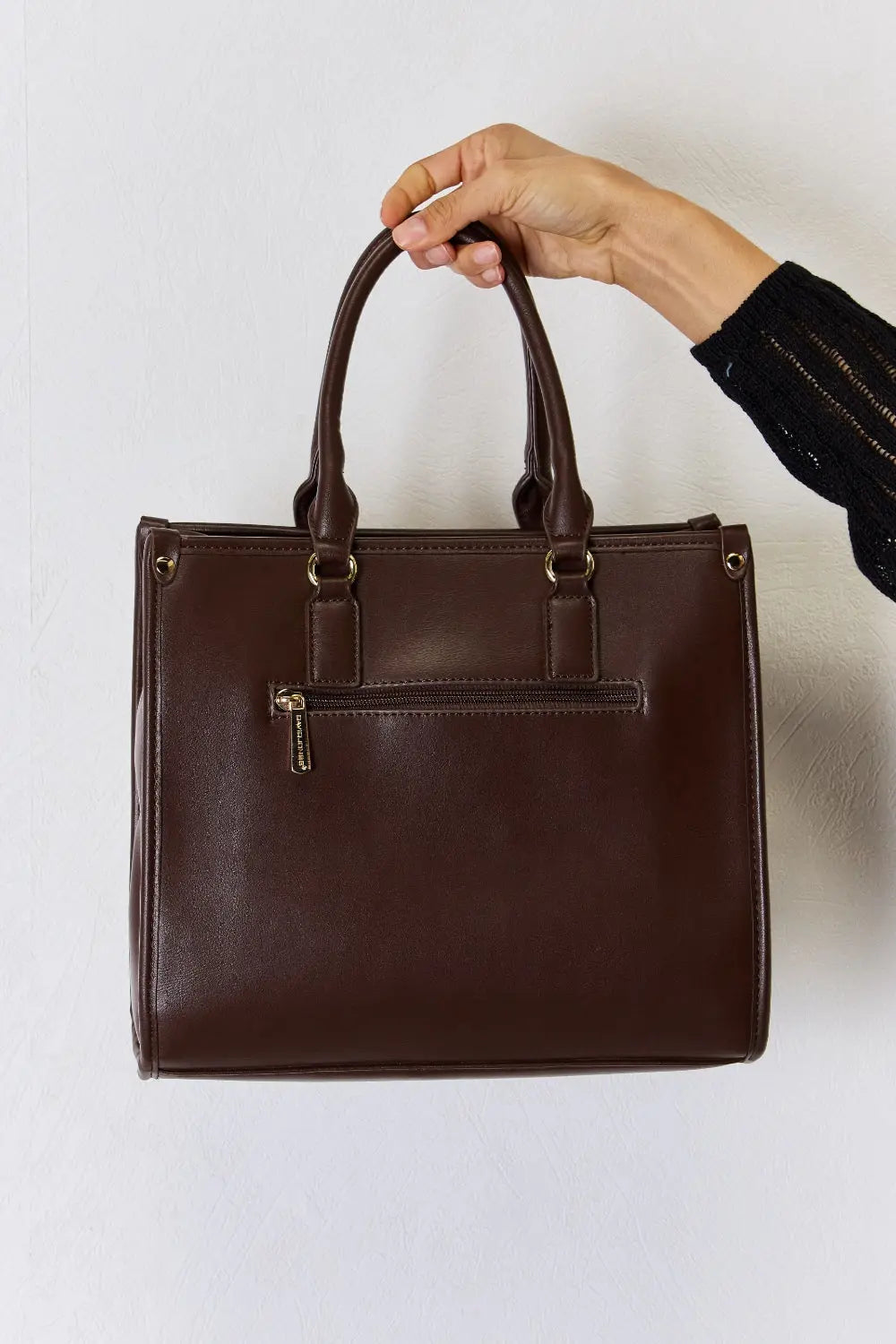 David Jones Argyle Pattern PU Leather Handbag - Beautifeye Boutique
