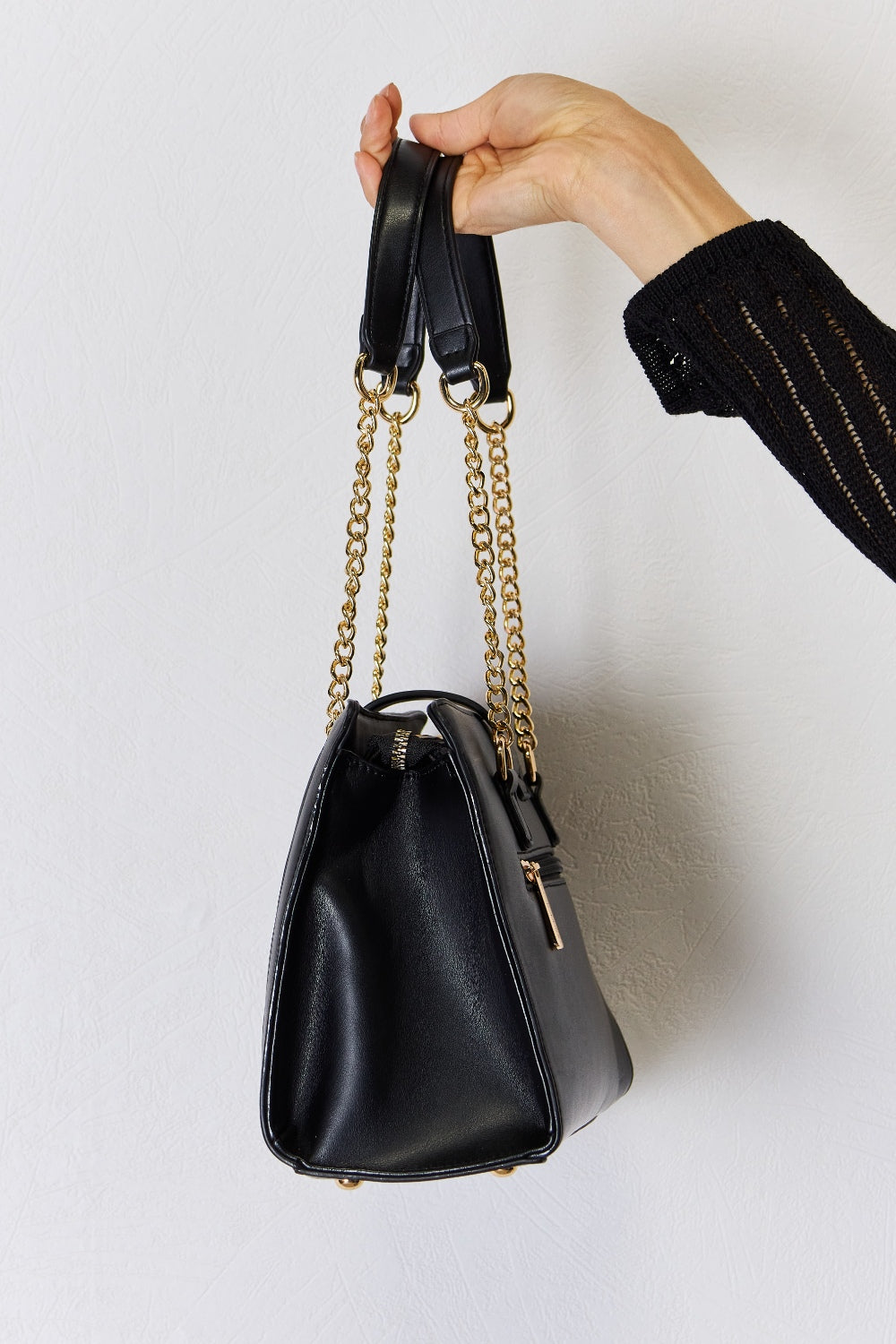 David Jones Quilted PU Leather Handbag - Beautifeye Boutique
