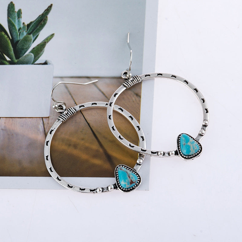 Turquoise Drop Earrings - Beautifeye Boutique