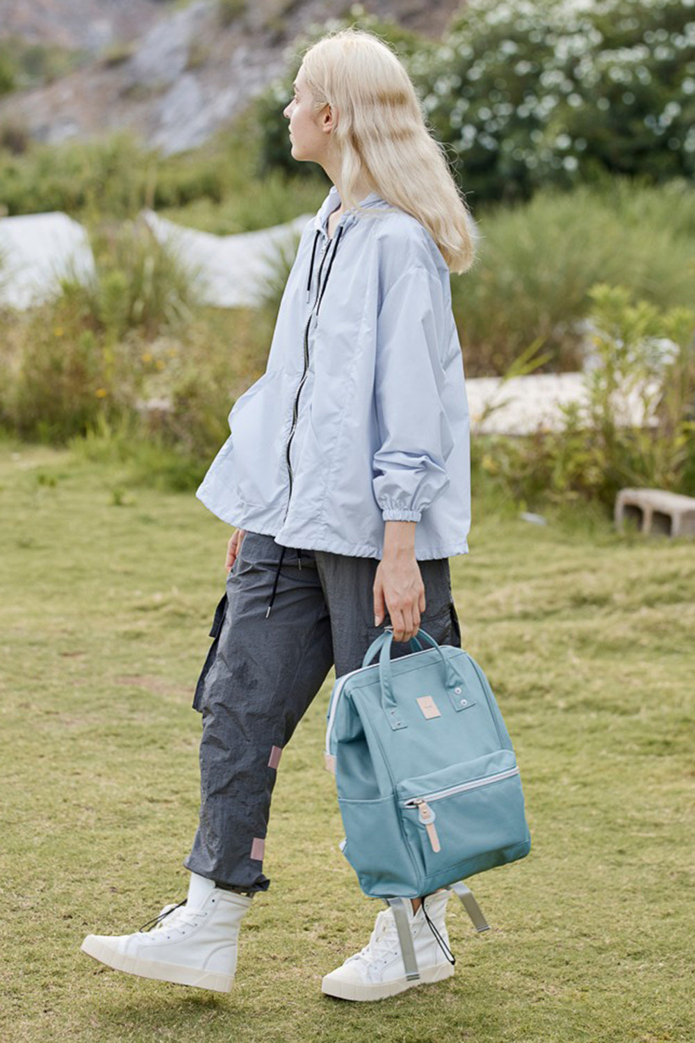 Himawari Water Resistant Canvas Backpack Bag with Side Pockets - Beautifeye Boutique