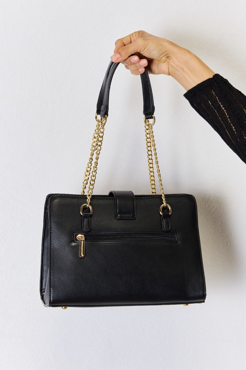David Jones Quilted PU Leather Handbag - Beautifeye Boutique